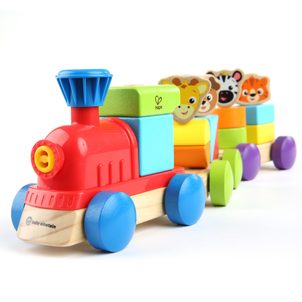 Baby Einstein Hračka dřevěná Discovery Train HAPE 18m+