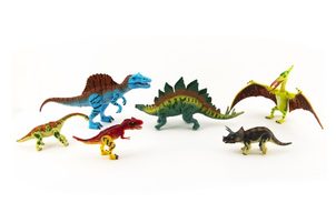 Teddies Sada Dinosaurus hýbající se 6ks plast