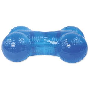 Hračka DOG FANTASY Strong kost gumová modrá 11,4 cm