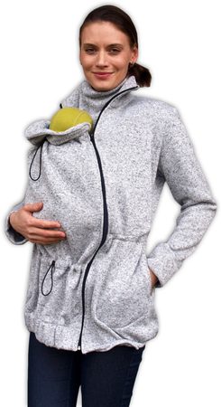 Jožánek Nosící svetr Renata (přední nošení) šedý melír