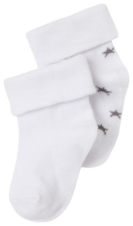 Noppies Socks (2 pairs) Levi Stars White