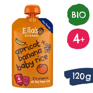 Ella's Kitchen BIO Dětská rýže, banán a meruňka (120 g)