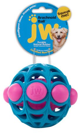 JW Pet JW Pískací míček Arachnoid Medium