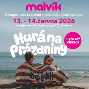 Hurá na prázdniny s Malvíkem: sleva 15 % a odborník na Maxi-Cosi přímo na prodejně
