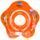 Baby Ring kruh kolem krku pro koupání miminek - 0-24 měs. oranžová