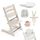 STOKKE® TRIPP TRAPP® BEECH WOOD + BABY SET + CUSHION + POPRUHY + PULTÍK + JÍDELNÍ SADA PETITE&MARS - JÍDELNÍ ŽIDLIČKY DŘEVĚNÉ - KRMENÍ