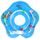 Baby Ring kruh kolem krku pro koupání miminek - 0-36 měs. modrá