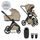EASYWALKER SET KOČÁREK 2V1 ZOEY GO CHESTNUT BROWN XL S PŘÍSLUŠENSTVÍM - KOMBINACE S PŘÍSLUŠENSTVÍM - KOČÁRKY A PŘÍSLUŠENSTVÍ