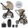 EASYWALKER SET KOČÁREK 2V1 ZOEY GO CHESTNUT BROWN XXL LIMITED S PŘÍSLUŠENSTVÍM - DVOJKOMBINACE - KOČÁRKY A PŘÍSLUŠENSTVÍ