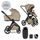 EASYWALKER SET KOČÁREK 2V1 ZOEY GO CHESTNUT BROWN XL S PŘÍSLUŠENSTVÍM - DVOJKOMBINACE - KOČÁRKY A PŘÍSLUŠENSTVÍ