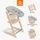 STOKKE® TRIPP TRAPP® + NOVOROZENECKÁ SADA + BABY SET ZVÝHODNĚNÁ SADA - JÍDELNÍ ŽIDLIČKY DŘEVĚNÉ - KRMENÍ