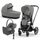 CYBEX PRIAM 4.0 2023 SADA COMFORT 5V1 CHROME BLACK PODVOZEK + POTAH SEZENÍ + KORBA LUX + CLOUD T PLUS + BASE T - KOMBINACE S PŘÍSLUŠENSTVÍM - KOČÍKY A PRÍSLUŠENSTVO