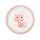 Canpol babies Plastový talíř CUTE ANIMALS - růžová kočička