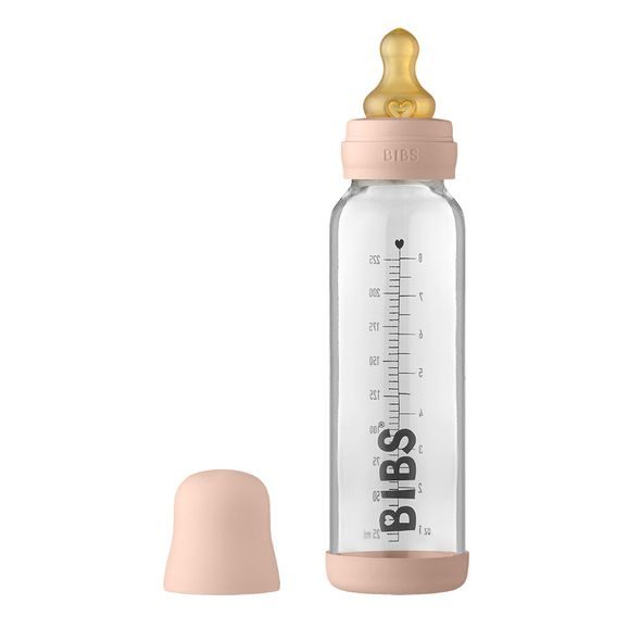 BIBS BABY BOTTLE SKLENĚNÁ LAHEV 225ML - KOJENECKÉ LAHVE - KRMENÍ