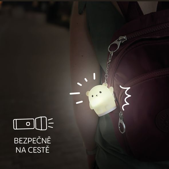 ZOPA SILIKONOVÉ ZÁVĚSNÉ LED SVĚTÝLKO - NOČNÍ SVĚTLA - SPINKÁNÍ