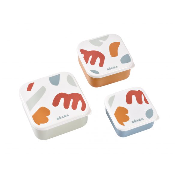 BEABA SADA SVAČINOVÝCH BOXŮ PLAYFUL - KRABIČKY NA SVAČINU - KRMENÍ