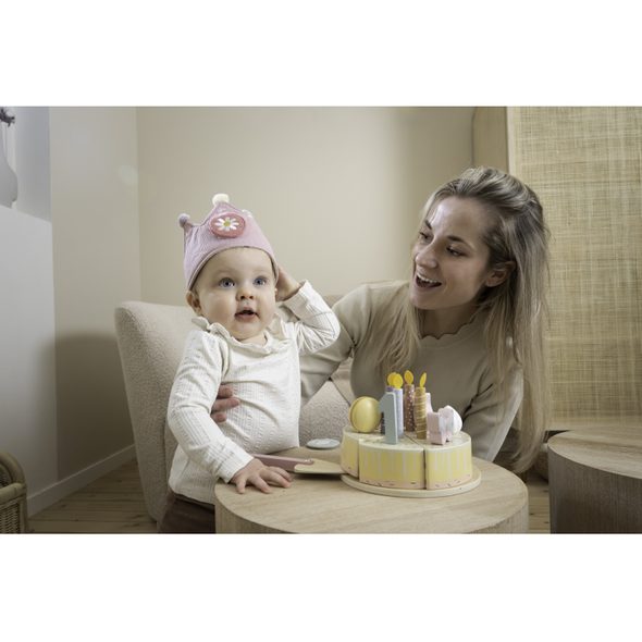 LITTLE DUTCH NAROZENINOVÁ KORUNKA S ČÍSLY PINK - HRAČKY PRO DĚTI - PRO DĚTI