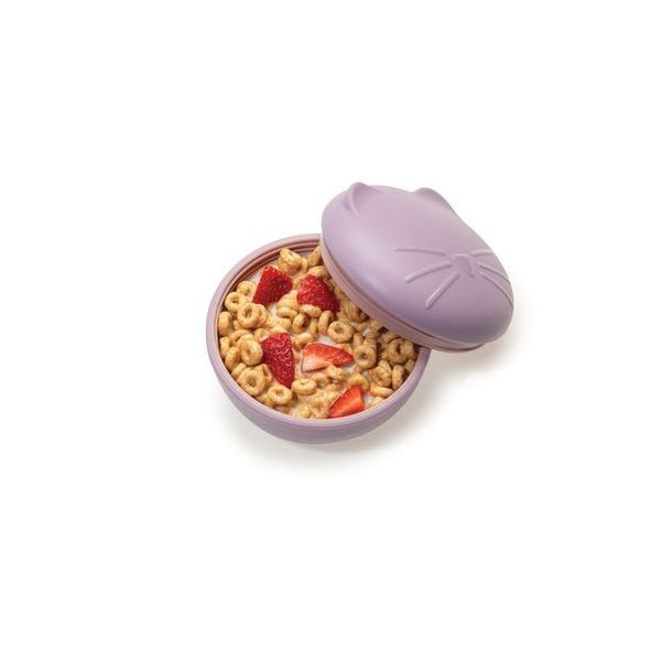 MELII SILIKONOVÁ KRABIČKA NA SVAČINU S VÍČKEM KOČKA - 350 ML - KRABIČKY NA SVAČINU - KRMENÍ