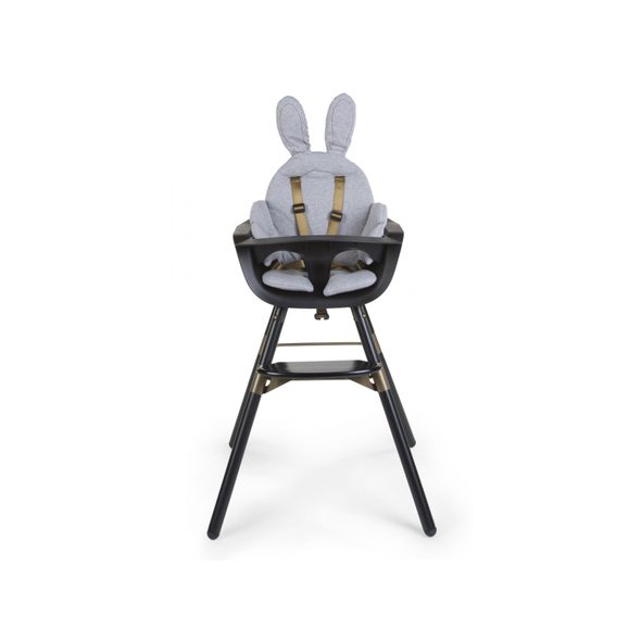 CHILDHOME SEDACÍ PODLOŽKA DO DĚTSKÉ ŽIDLIČKY RABBIT JERSEY GREY - DOPLŇKY K ŽIDLIČKÁM - KRMENÍ