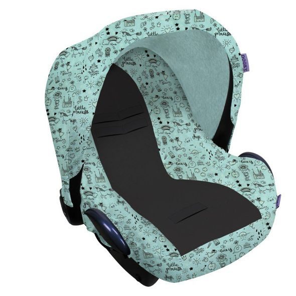 DOOKY POTAH NA AUTOSEDAČKU SEAT COVER 0+ LIMITED LITTLE PRINCESS GLOW IN THE DARK - LETNÍ POTAHY - AUTOSEDAČKY A PŘÍSLUŠENSTVÍ