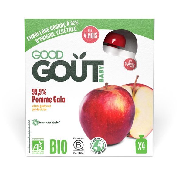 GOOD GOUT BIO JABLKO 4X85G - OVOCE/DEZERTY - KRMENÍ
