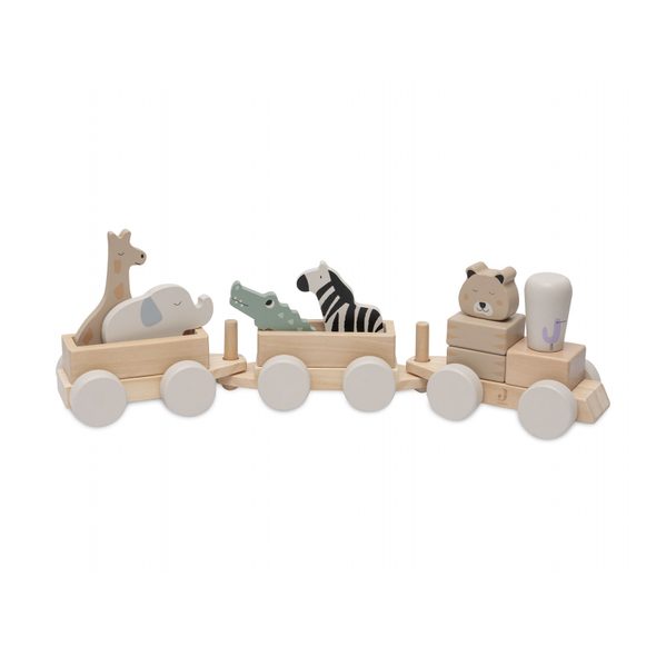 JOLLEIN VLÁČEK DŘEVĚNÝ JUNGLE JAMBO - VLÁČKY - PRO DĚTI