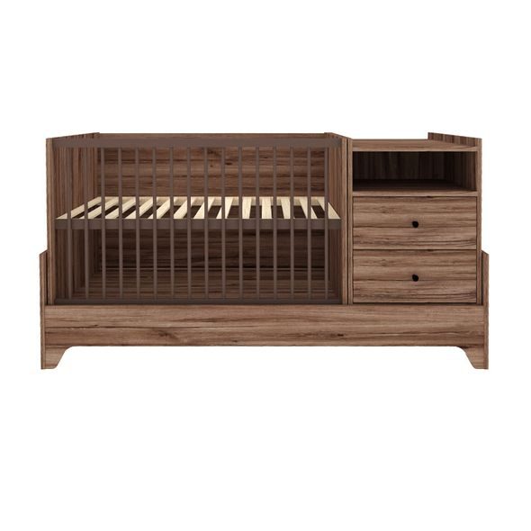 KOMBI POSTÝLKA FAKTUM NEST WALNUT 70X - DŘEVĚNÉ POSTÝLKY - SPINKÁNÍ