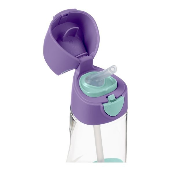 B.BOX LÁHEV NA PITÍ S BRČKEM 450 ML - LILAC POP - SPORTOVNÍ LAHVE - KRMENÍ