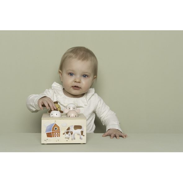 LITTLE DUTCH VYSKAKOVACÍ ZVÍŘÁTKA SE ZVUKY FARMA - HUDEBNÍ - PRO DĚTI