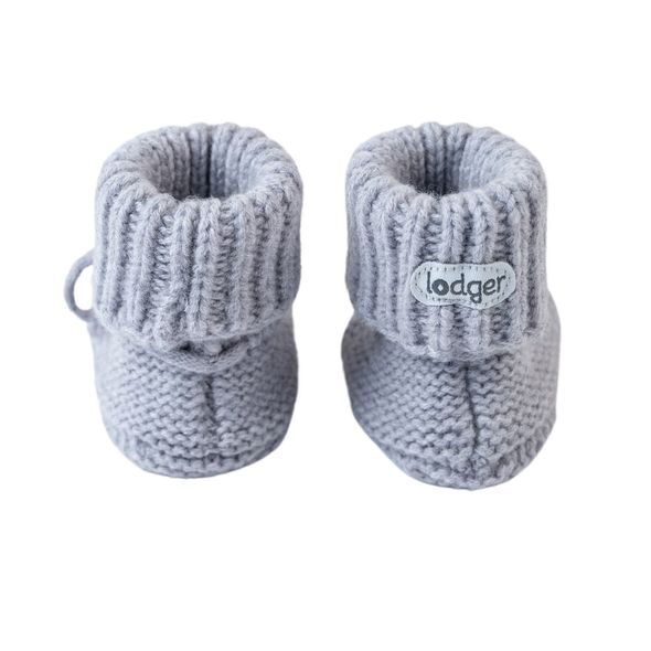 LODGER SLIPPER FOLKLORE MERINO WOOL DRIZZLE 0 - 6 MĚSÍCŮ - KOJENECKÉ CAPÁČKY - PRO DĚTI