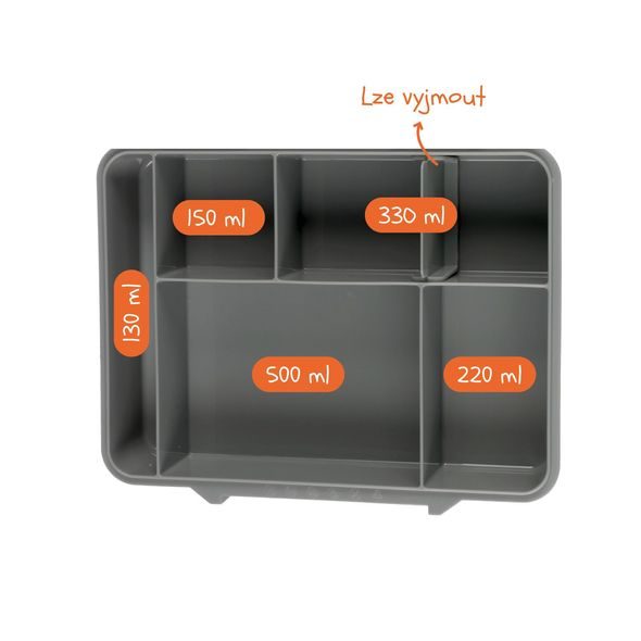 ZOPA SVAČINOVÝ BOX 1330 ML - USKLADNĚNÍ JÍDLA - KRMENÍ