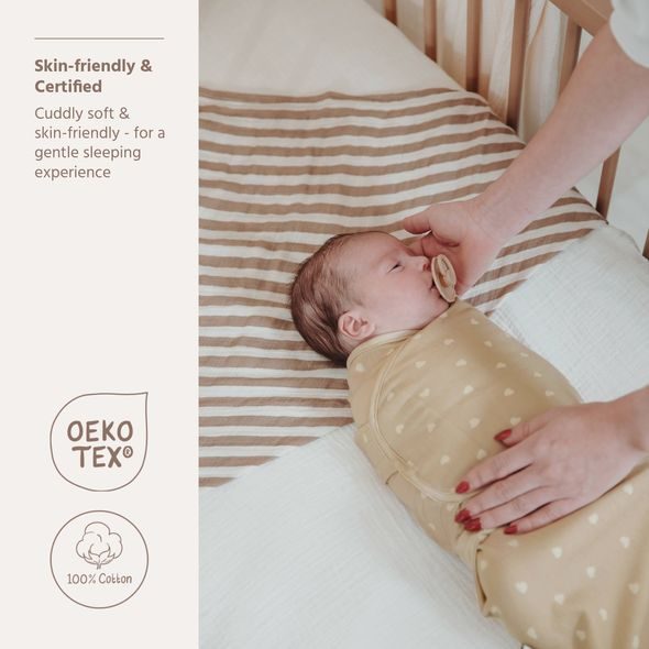 MEYCO ZAVINOVAČKA 0-3 M - SWEET HEART SAND/SOFT SAND - ZAVINOVAČKY - SPINKÁNÍ