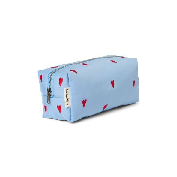 STUDIO NOOS PUFFY POUCH KABELKA LIGHT BLUE HEARTS - ORGANIZÉRY A KOŠÍKY - KOČÁRKY A PŘÍSLUŠENSTVÍ