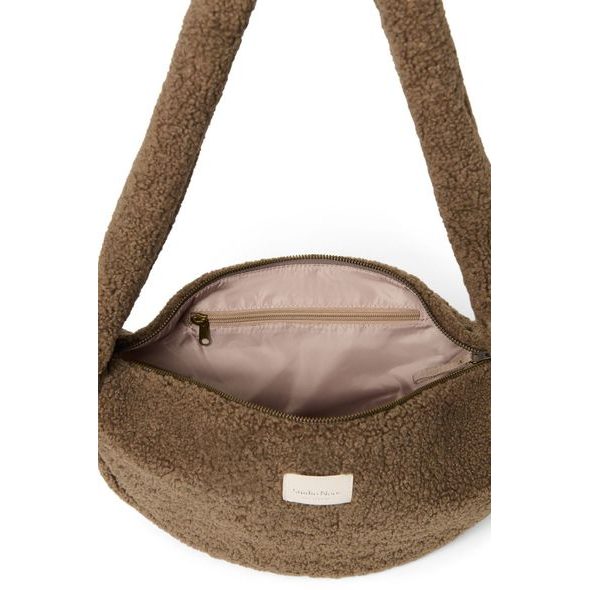 STUDIO NOOS TEDDY MINI CROSS BODY BAG BROWN - ORGANIZÉRY A KOŠÍKY - KOČÁRKY A PŘÍSLUŠENSTVÍ