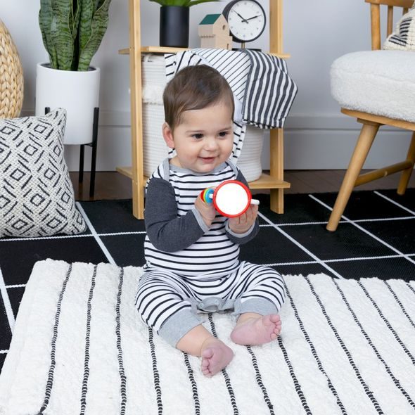 BABY EINSTEIN CHRASTÍTKO S AKTIVITAMI CAL’S SENSORY SHAKE-UP™3M+ - CHRASTÍTKA - PRO DĚTI