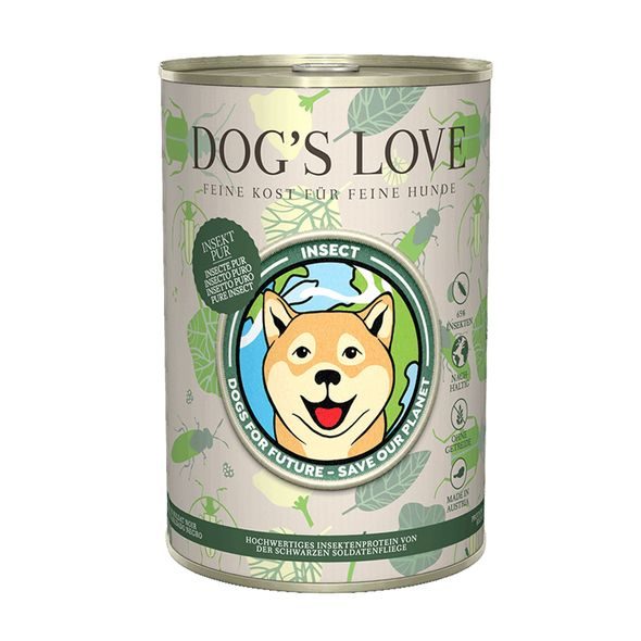 DOG'S LOVE HMYZ PUR KONZERVA 400G - KONZERVY PRO PSY - CHOVATELSKÉ POTŘEBY MALVÍKZOO