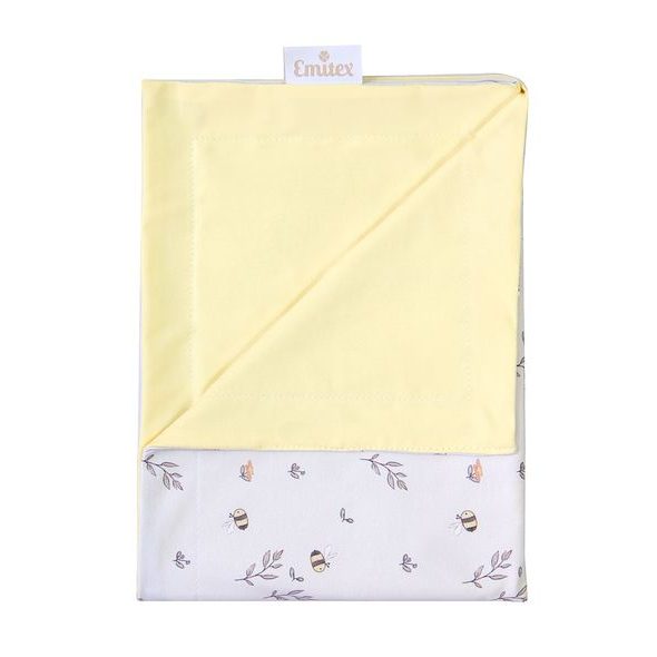EMITEX DEKA LETNÍ 70X100 LITTLE BEE + LIGHT YELLOW - DĚTSKÉ DEKY PRO MIMINKA - SPINKÁNÍ
