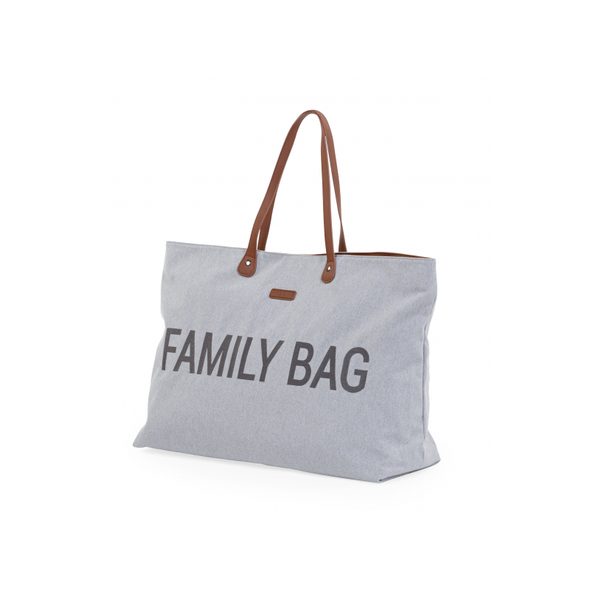 CHILDHOME CESTOVNÍ TAŠKA FAMILY BAG CANVAS GREY - PŘEBALOVACÍ TAŠKY - KOČÁRKY A PŘÍSLUŠENSTVÍ