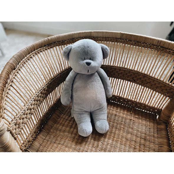 MOONIE USÍNÁČEK MEDVĚD 2.0 SILVER - USÍNÁČCI ŠUMÍCÍ / S TLUKOTEM - PRO DĚTI