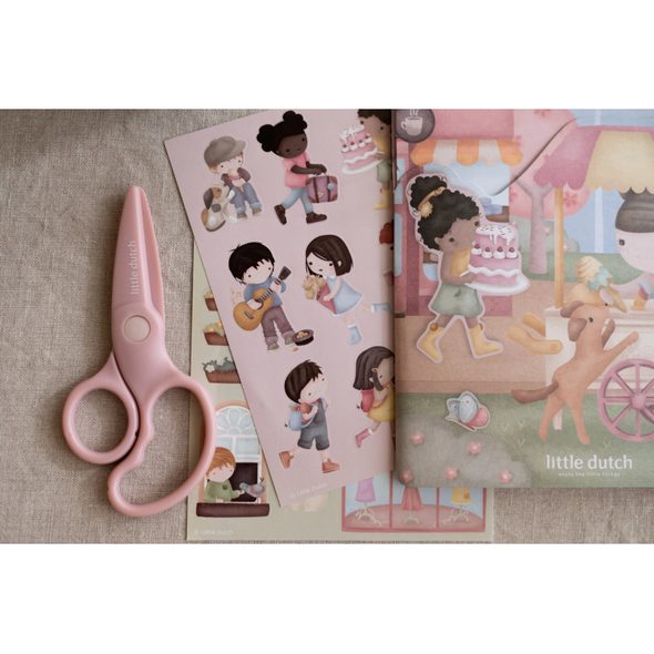 LITTLE DUTCH KNÍŽKA SE SAMOLEPKAMI NAKUPOVÁNÍ ROSA - LITTLE DUTCH - PRO DĚTI
