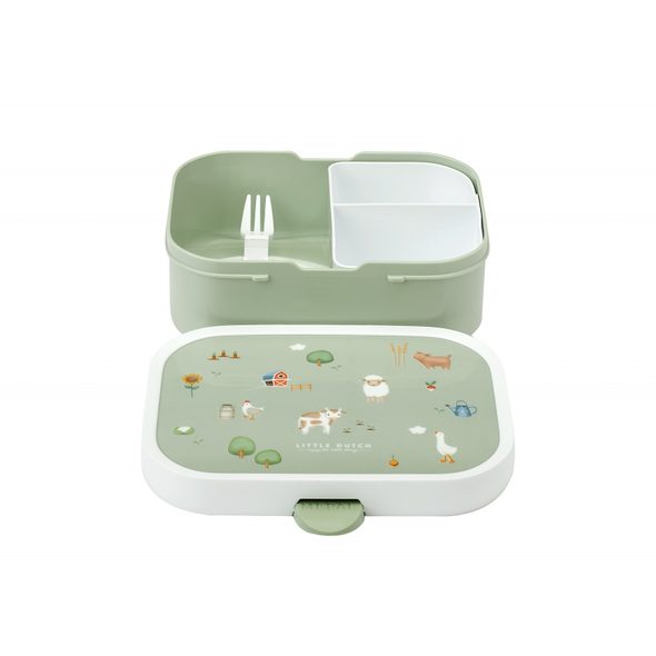 LITTLE DUTCH SVAČINOVÝ SET (LÁHEV 400ML+BOX) FARMA - KRABIČKY NA SVAČINU - KRMENÍ
