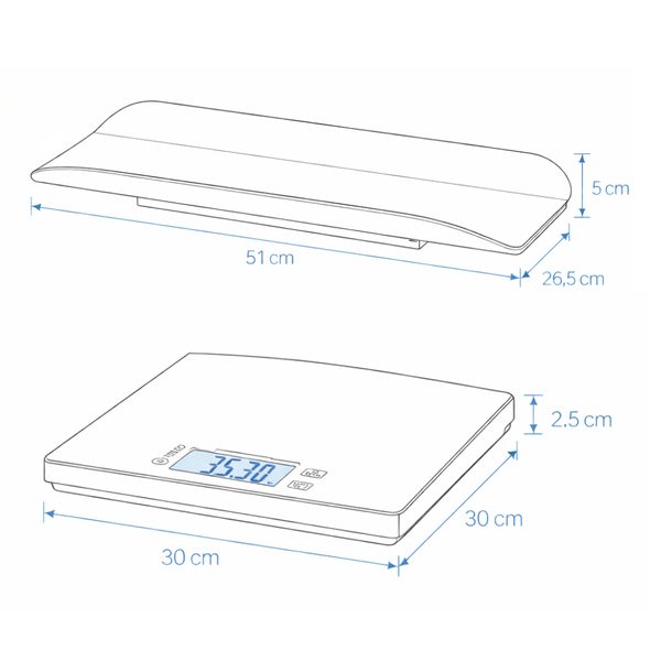 PETITE&MARS MULTIFUNKČNÍ DIGITÁLNÍ VÁHA 2V1 LIBRA - KOJENECKÉ VÁHY - KOUPÁNÍ A ZDRAVÍ