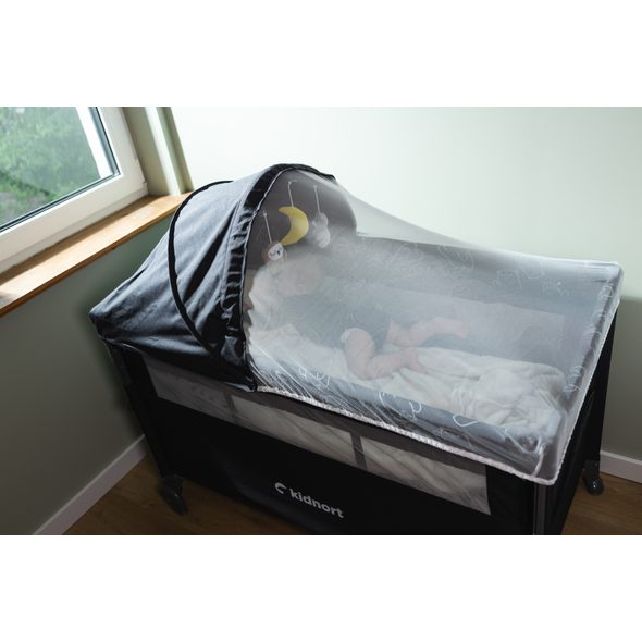 KIDNORT CESTOVNÍ POSTÝLKA KIDNORT STUGAN SVĚTLE ŠEDÁ - CESTOVNÍ POSTÝLKY - SPINKÁNÍ