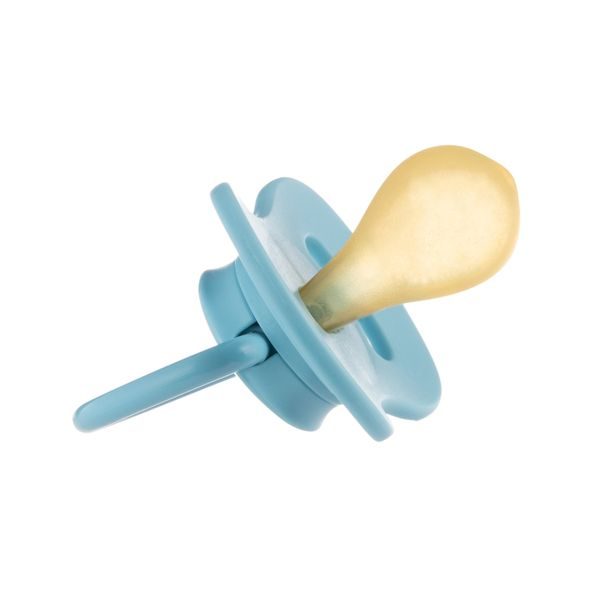 CANPOL BABIES DUDLÍK KAUČUKOVÝ TŘEŠINKA NUDE 6-18M 1KS MODRÝ - ŠIDÍTKA A DOPLŇKY - KRMENÍ