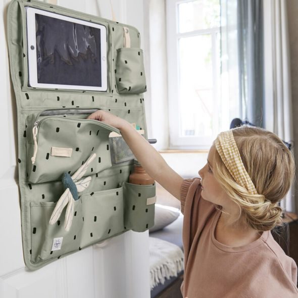 LÄSSIG CAR WRAP-TO-GO HAPPY PRINTS LIGHT OLIVE - KAPSÁŘE A ORGANIZÉRY - AUTOSEDAČKY A PŘÍSLUŠENSTVÍ