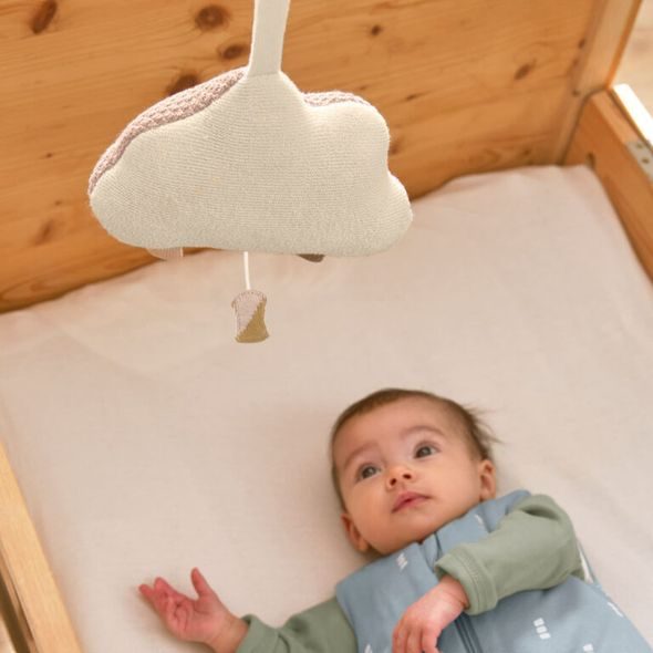 LÄSSIG KNITTED MUSICAL LITTLE UNIVERSE STAR GREEN - HRACÍ SKŘÍŇKY - PRO DĚTI