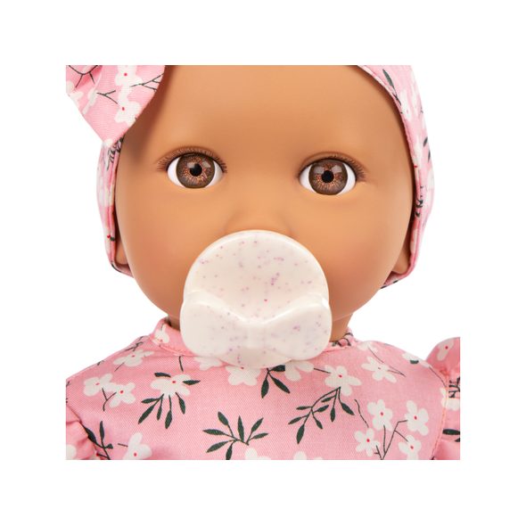 LULLA BABY PANENKA 35 CM V OVERALU S ČELENKOU FLORAL PINK - PANENKY - PRO DĚTI