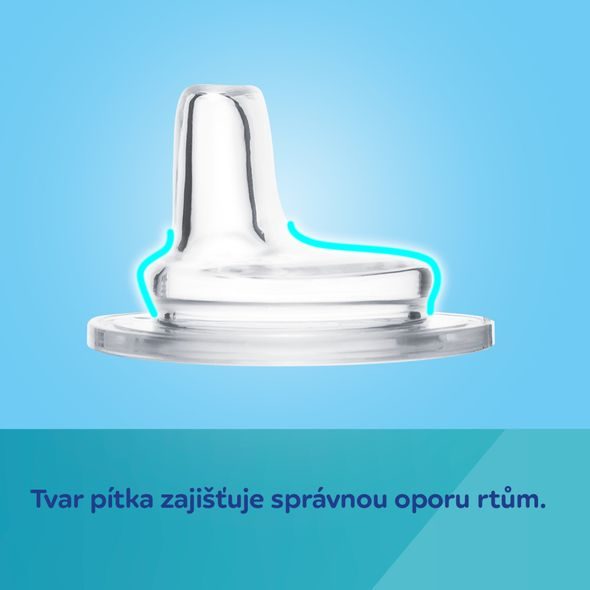 CANPOL BABIES TRÉNINKOVÝ HRNÍČEK SWEET FUN 240 ML MODRÝ - DĚTSKÉ HRNEČKY - KRMENÍ