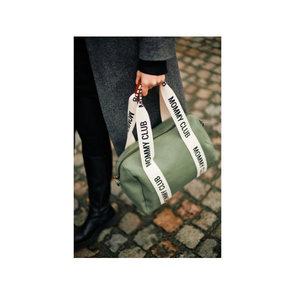 CHILDHOME PŘEBALOVACÍ TAŠKA MOMMY CLUB SIGNATURE CANVAS GREEN - PŘEBALOVACÍ TAŠKY - KOČÁRKY A PŘÍSLUŠENSTVÍ