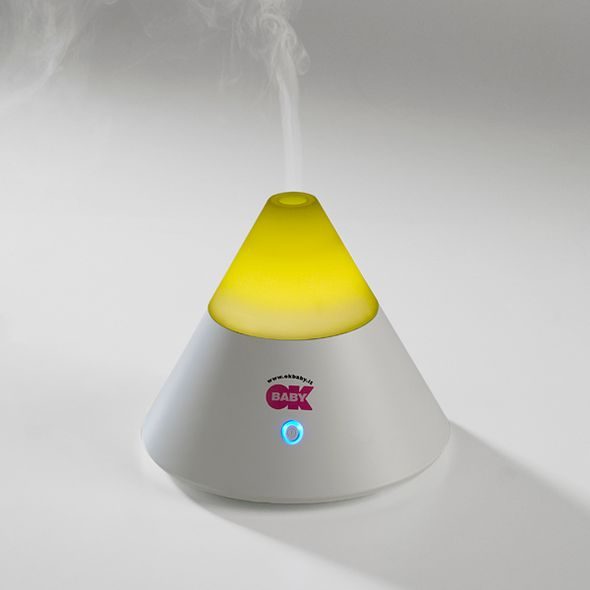 OK BABY BLUE AROMA LE JUS ZVLHČOVAČ/AROMA LAMPA ULTRASOUND - ZVLHČOVAČE A ČISTIČKY VZDUCHU - SPINKÁNÍ